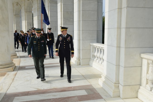 NATO Military Chairman honors the fallen during trip to Washington