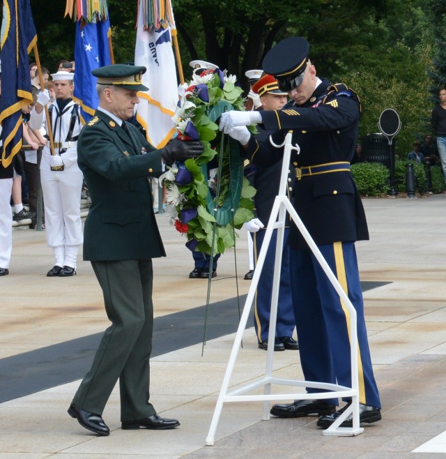 NATO Military Chairman honors the fallen during trip to Washington