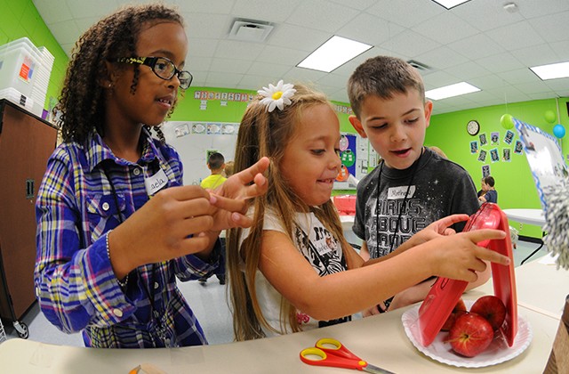 Challenging minds: School's new lab teaches 1st graders group problem solving