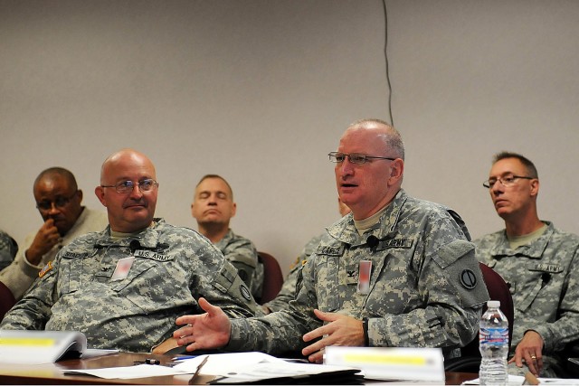 Army Reserve leader discusses multi-component processes with active duty commanders