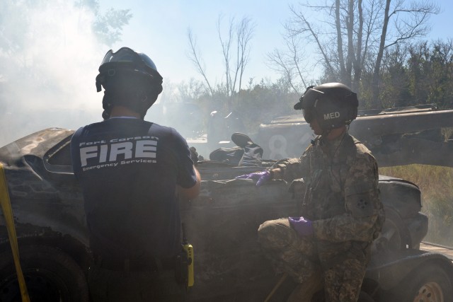 4th CAB, firefighters test response