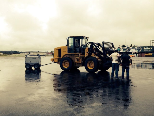 First shipment of the ramped-up U.S. military response to Ebola arrives in Liberia