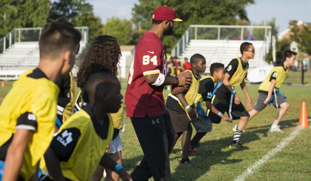 Redskins, kids Play 60 at Belvoir