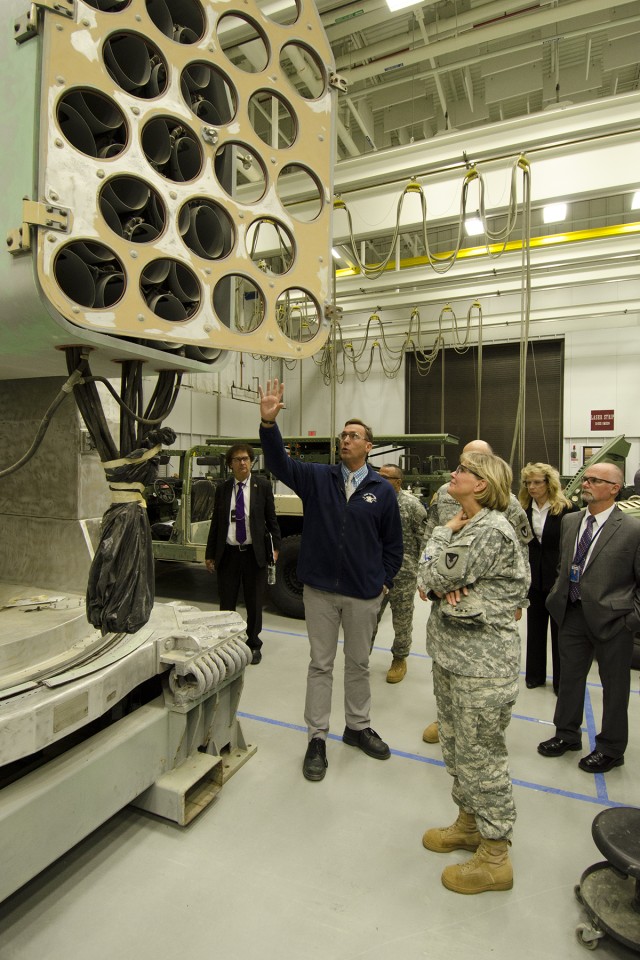 Lt. Gen Patricia McQuistion,AMC's deputy commanding general visits Tobyhanna Army Depot