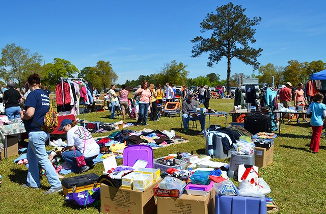 Treasure! Outdoor Yard Sale items range from furniture to toys