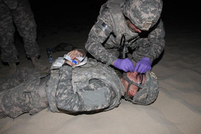 Combat medics test life-saving skills in field