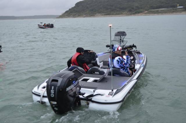 Boaters take off during 9th Annual Fishing for Freedom Tournament