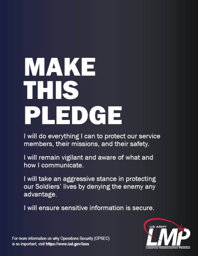 Make this Pledge...LMP OPSEC