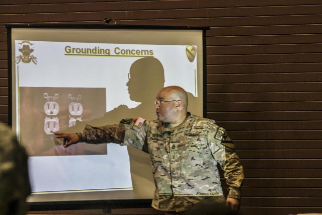 Cav battalion learns safety tips, readies for holiday season