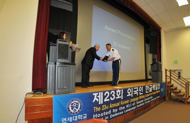 Korean language contest officials recognize Presidio students