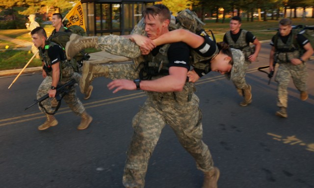 Cadet Forman on the road march