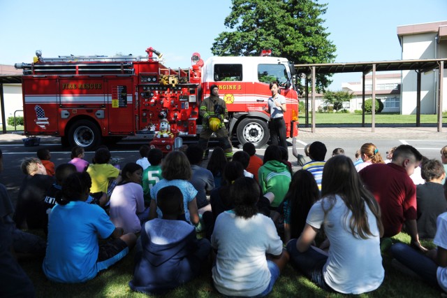 Youth members learn about fire prevention