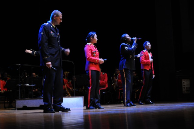 Eighth Army Band vocalist Staff Sgt. Nakita Fox