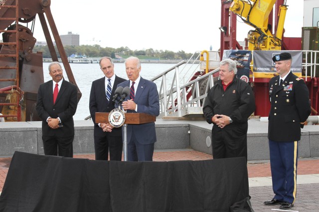 Vice President Biden, congressional members visit Delaware River Deepening Project