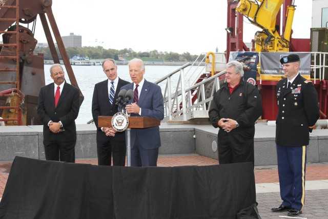 Vice President Biden, congressional members visit Delaware River Deepening Project 