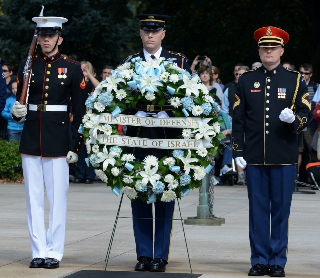 Israeli Minister of Defense honors America's fallen