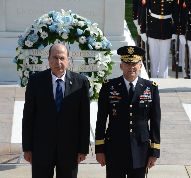 Israeli Minister of Defense honors America's fallen