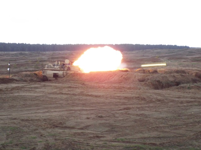 First tank Round fired in Poland