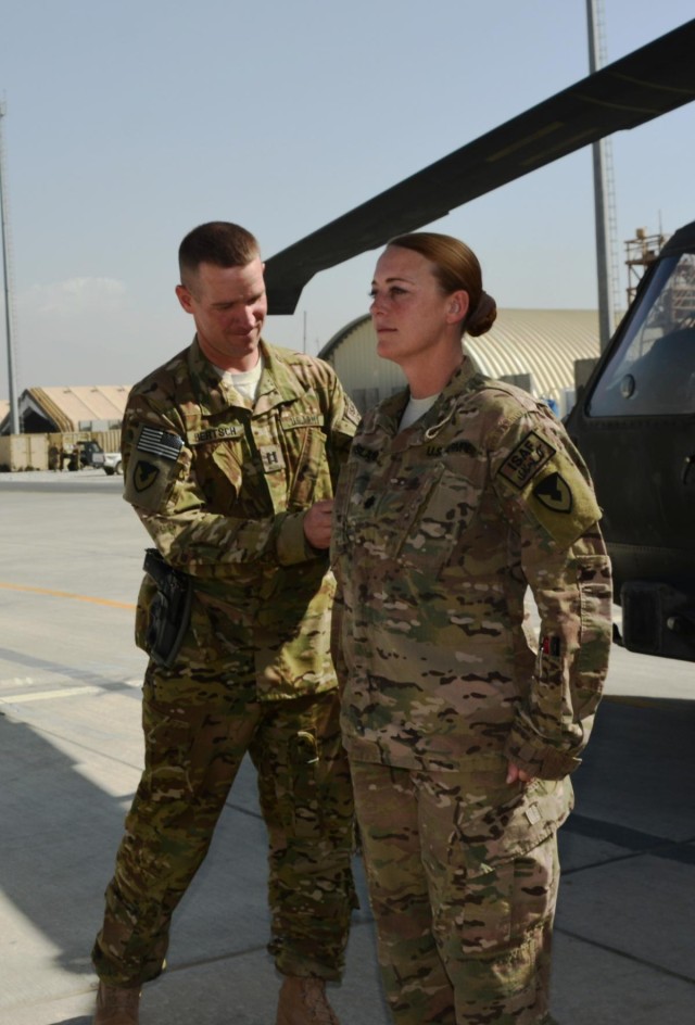 1100th TASMG DET 2 Soldiers receive AMC combat patch