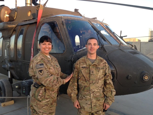 1100th TASMG DET 2 Soldiers receive AMC combat patch