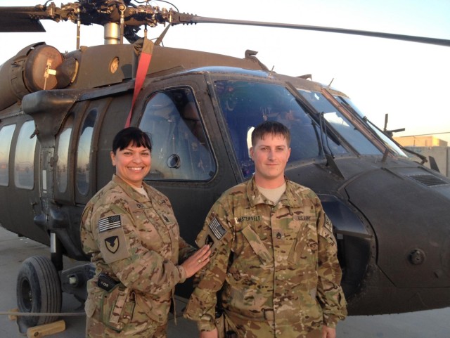1100th TASMG DET 2 Soldiers receive AMC combat patch