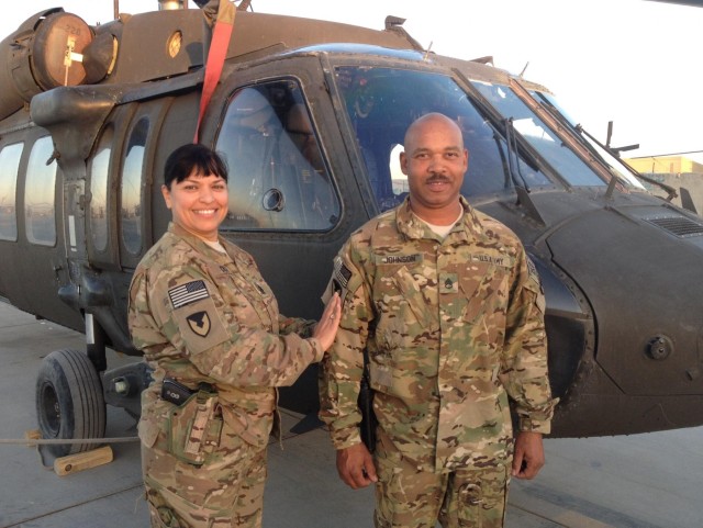 1100th TASMG DET 2 Soldiers receive AMC combat patch