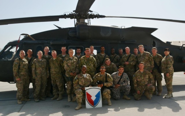 1100th TASMG DET 2 Soldiers receive AMC combat patch