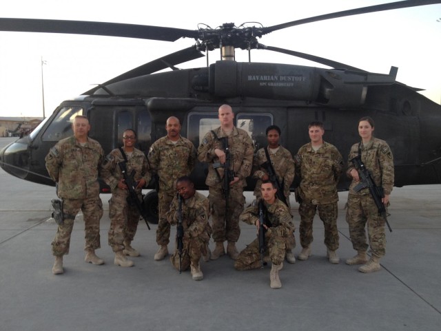 1100th TASMG DET 2 Soldiers receive AMC combat patch