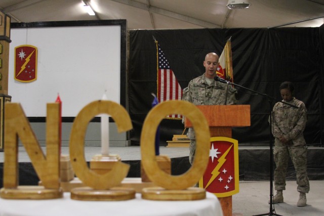 45th SB-CMRE hosts NCO induction ceremony at Kandahar Airfield