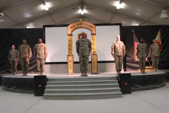 45th SB-CMRE hosts NCO induction ceremony at Kandahar Airfield