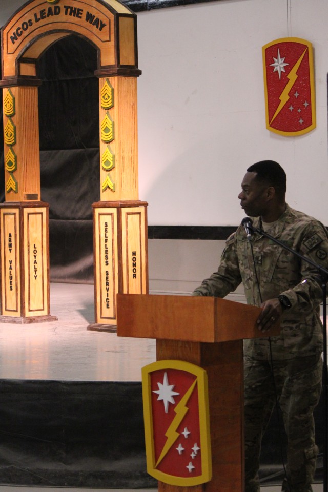 45th SB-CMRE hosts NCO induction ceremony at Kandahar Airfield