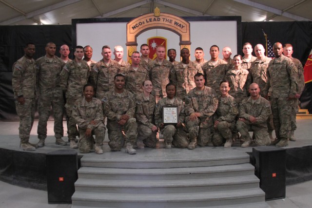 45th SB-CMRE hosts NCO induction ceremony at Kandahar Airfield