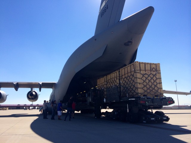1st Armored Division Combat Aviation Brigade loads up for Africa