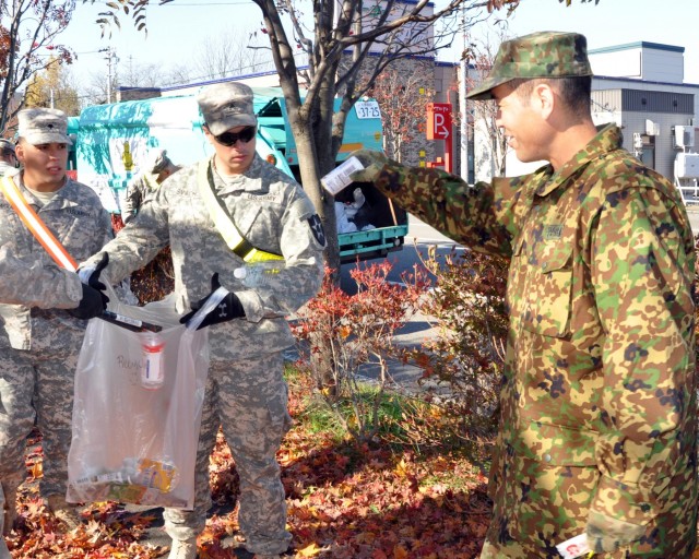 US Soldiers support community engagement during Orient Shield 14