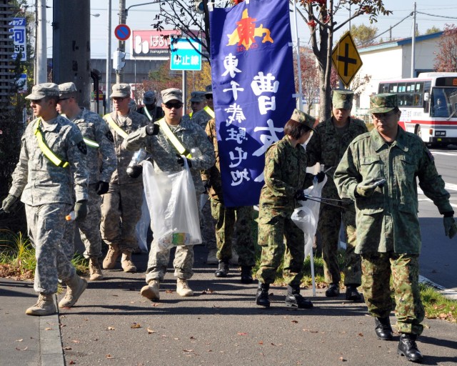 US Soldiers support community engagement during Orient Shield 14