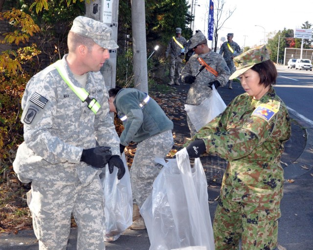 US Soldiers support community engagement during Orient Shield 14
