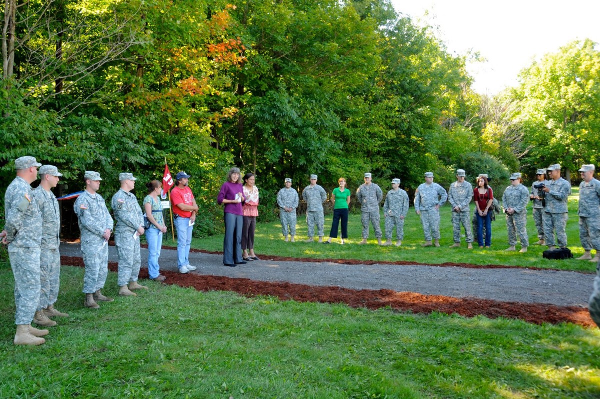 Fort Drum community members renovate Spiritual Fitness Trail Article