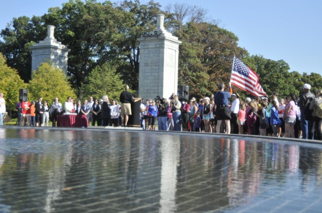 Valor Run ends at Women's Memorial