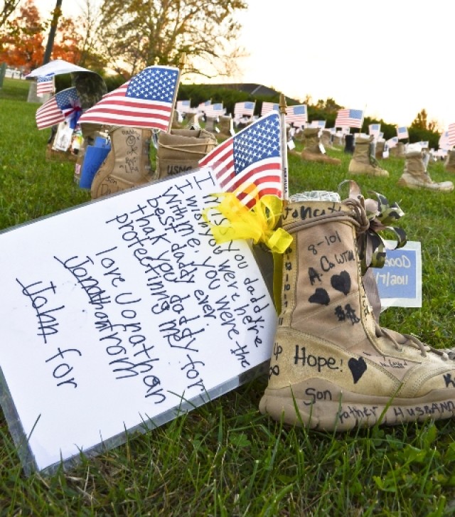 Steps of Honor: Military survivors remember fallen troops