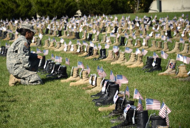 Steps of Honor: Military survivors remember fallen troops