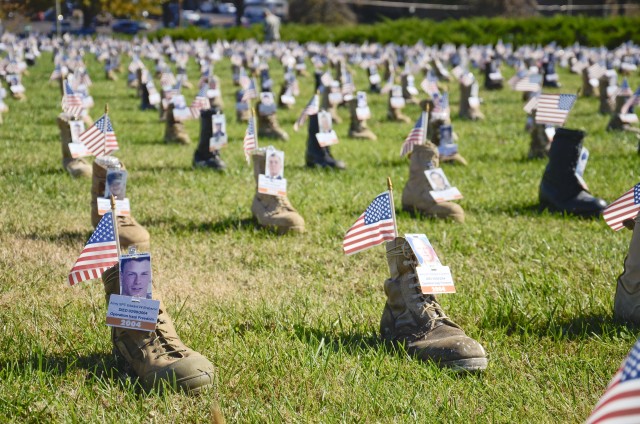 Steps of Honor: Military survivors remember fallen troops