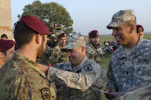 173rd Airborne Brigade, Italian Folgore paratroopers break in new drop zone