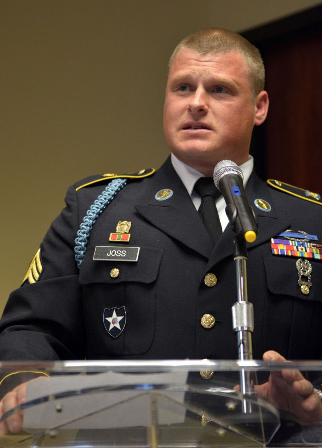Sgt. Joss talks sacrifice during Veteran's Day Ceremony