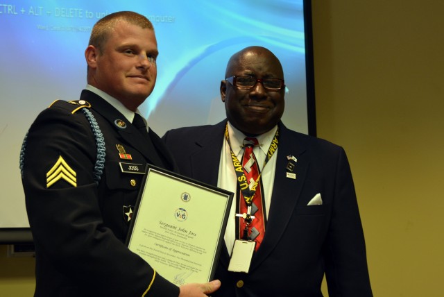 Sgt. Joss talks sacrifice during Veteran's Day Ceremony