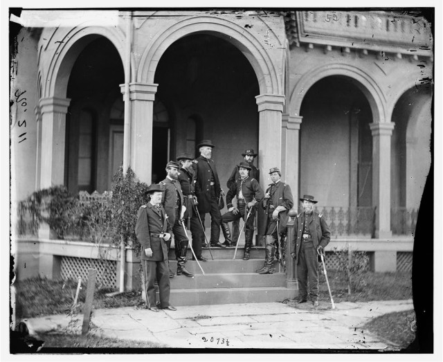 Staff of Maj. Gen. Edwin V. Sumner in 1862