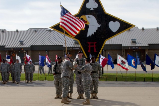 101st Sustainment Brigade 'Lifeliners' case colors