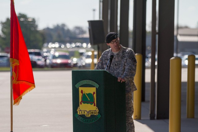 Fort Campbell MPs hold change of responsibility ceremony