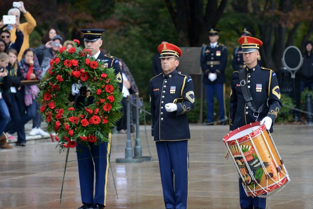 Princess Anne lays wreath in Arlington