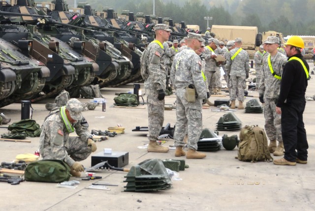 AFSBn-Germany issues European Activity Set equipment to Combined Resolve III troops