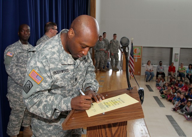 78th Signal Battalion re-adopt Arnn Elementary
